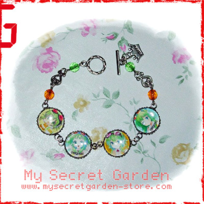 Vocaloid Megpoid Gumi メグッポイド グミ anime Cabochon Bracelet  Vocaloid Megpoid Gumi メグッポイド グミ anime Cabochon Bracelet